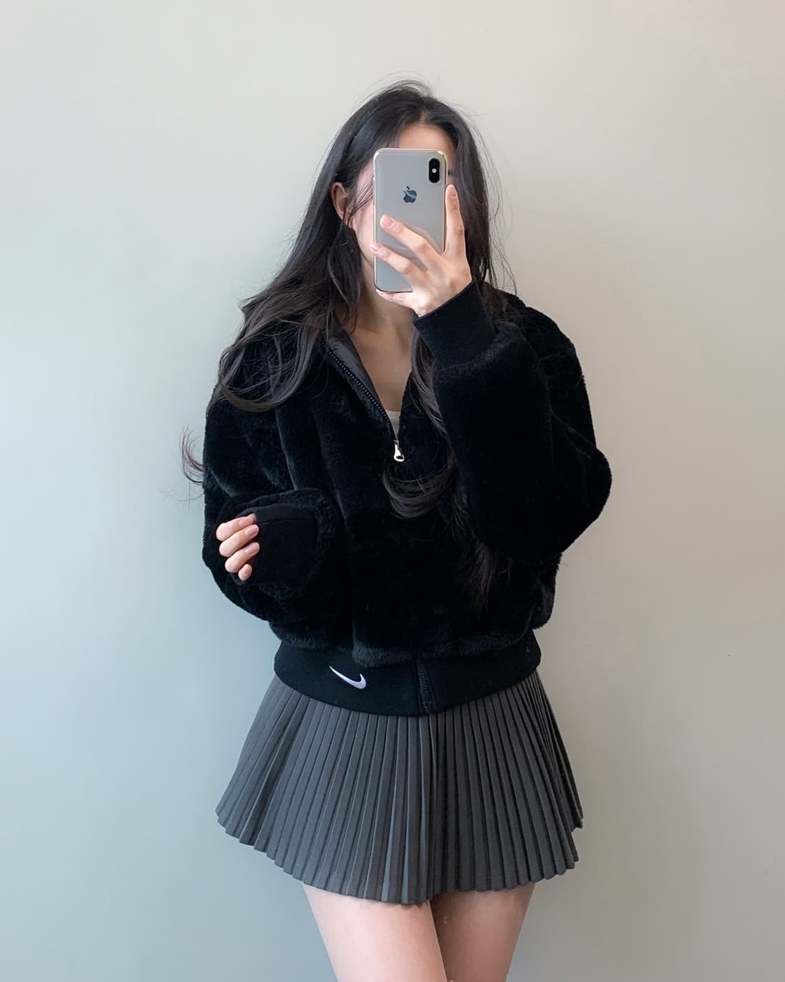 나이키 에센셜 페이크 퍼 자켓 상품이미지2