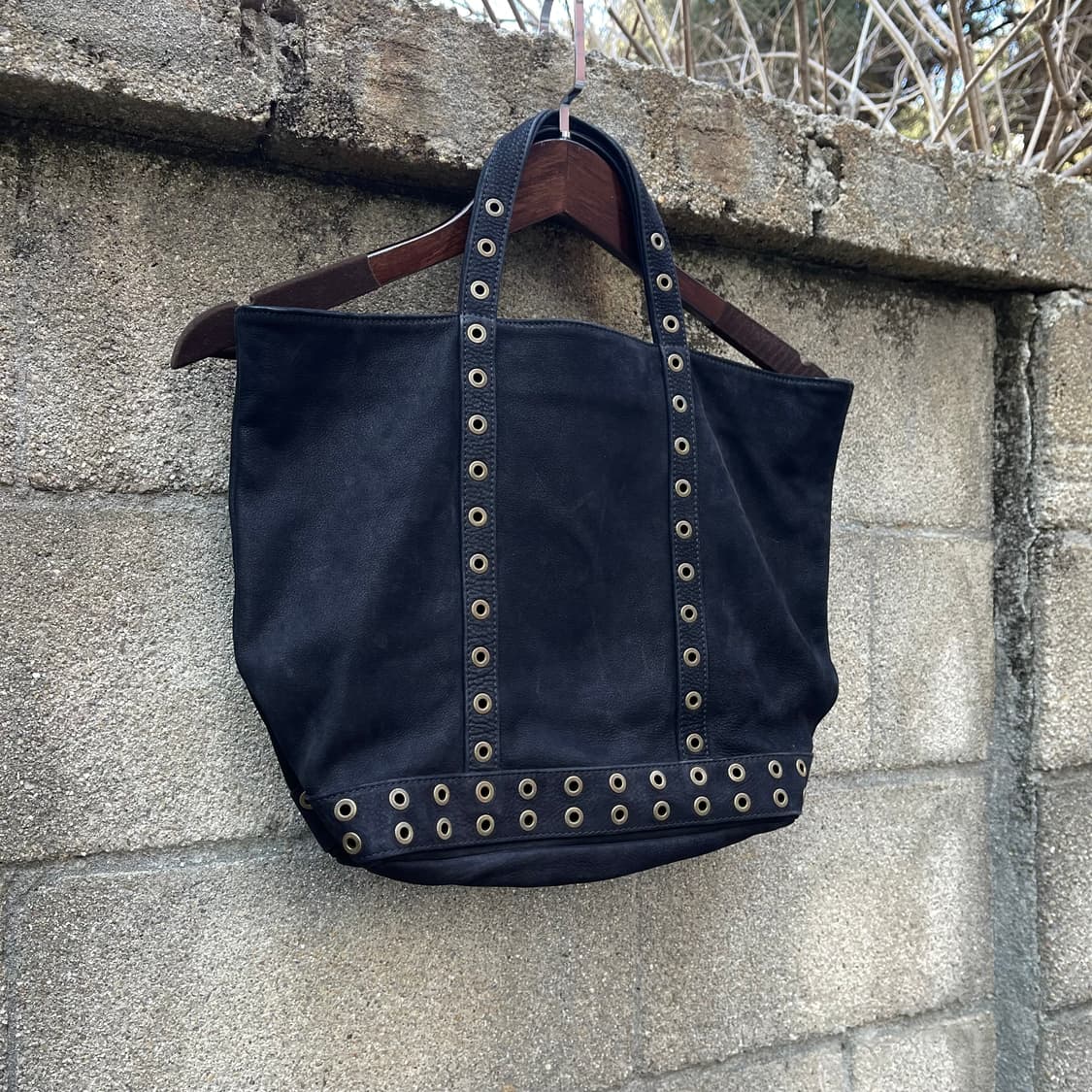 [OS] Vanessa Bruno 블랙 레더 토트백 상품이미지3