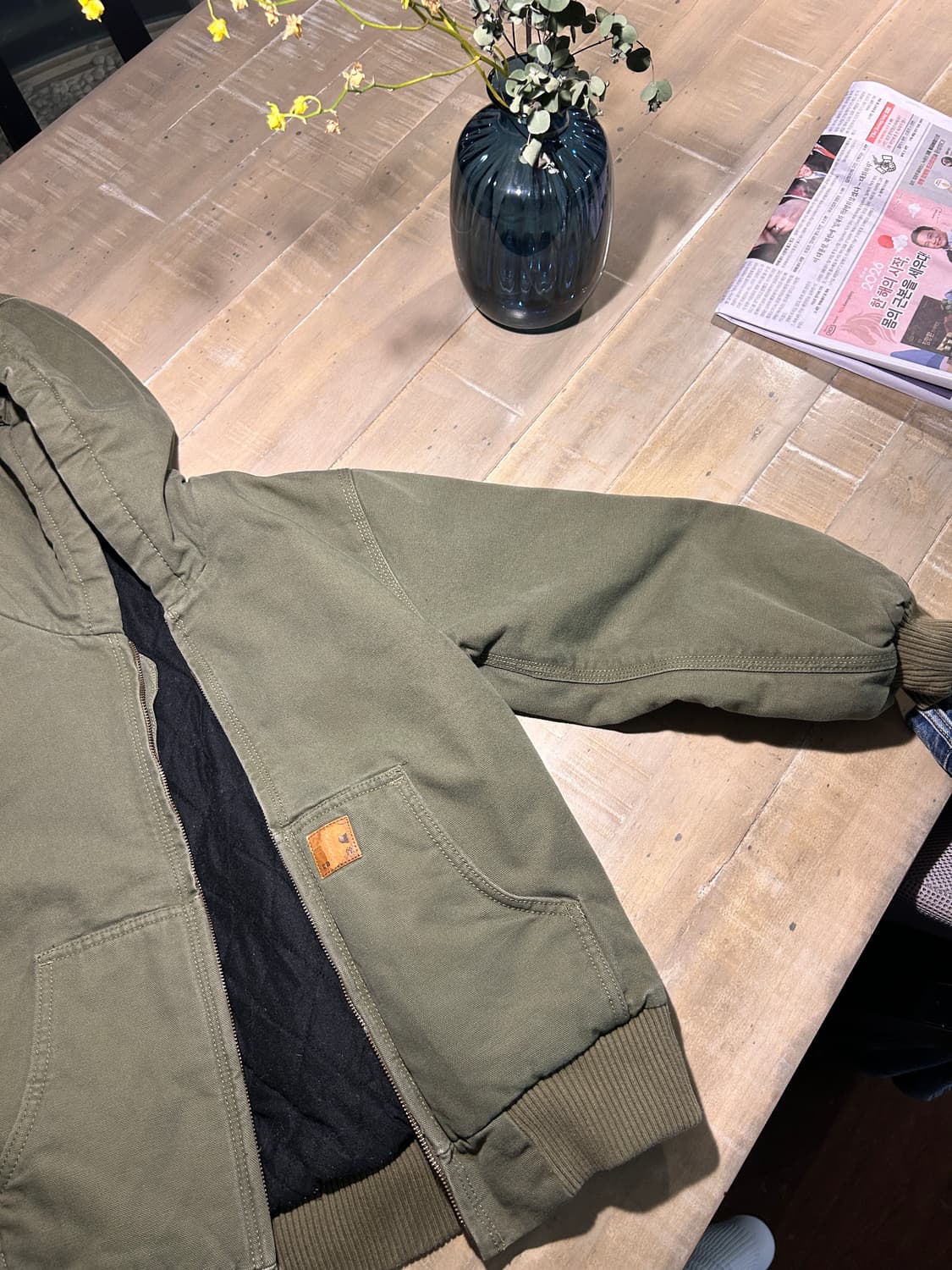 칼하트 빈티지 올리브 액티브자켓 여성용,키즈용 상품이미지3