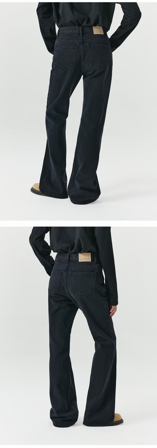 르바 Relaxed Boots Cut Denim-Black (M사이즈) 상품이미지4