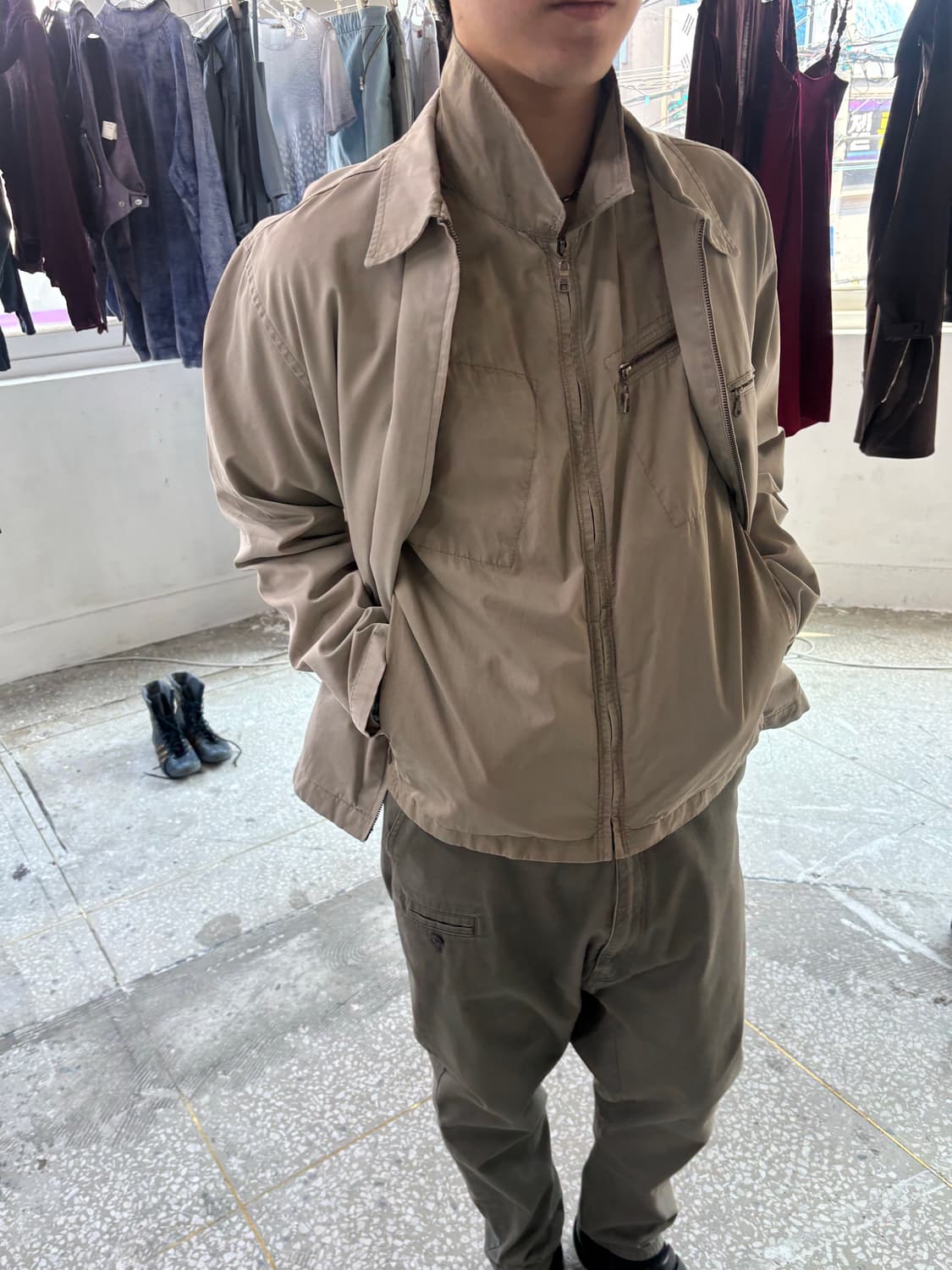 90‘a 프렌치 밀리터리 워크 자켓  상품이미지3