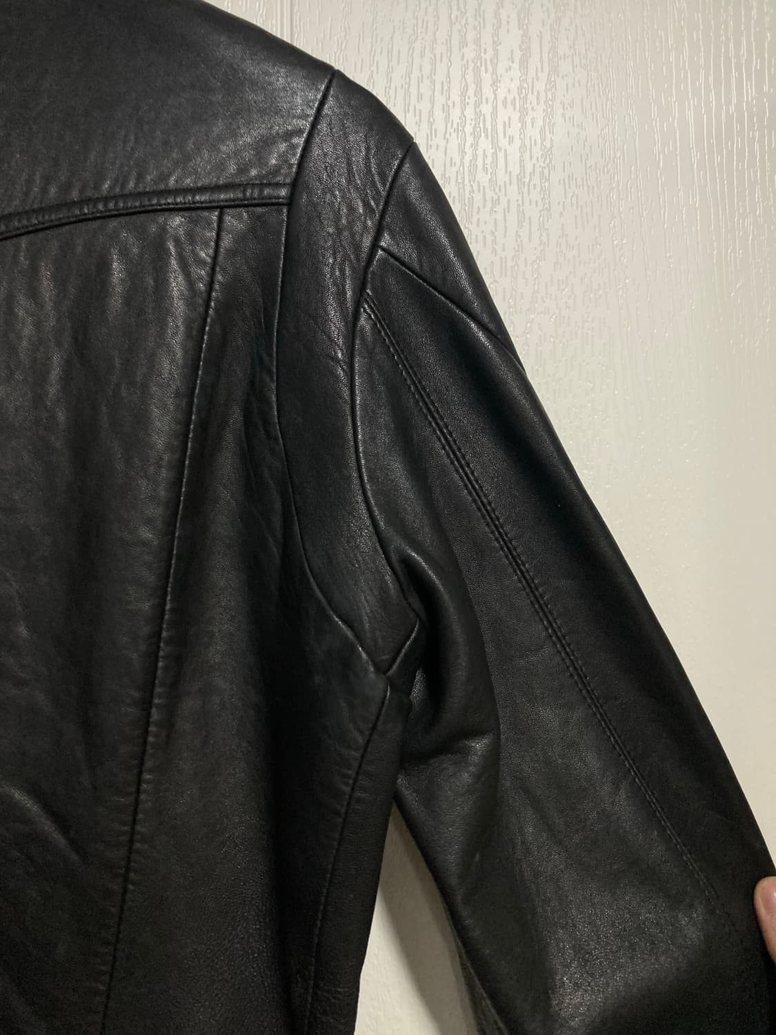 더블 지퍼 가죽 자켓 상품이미지8