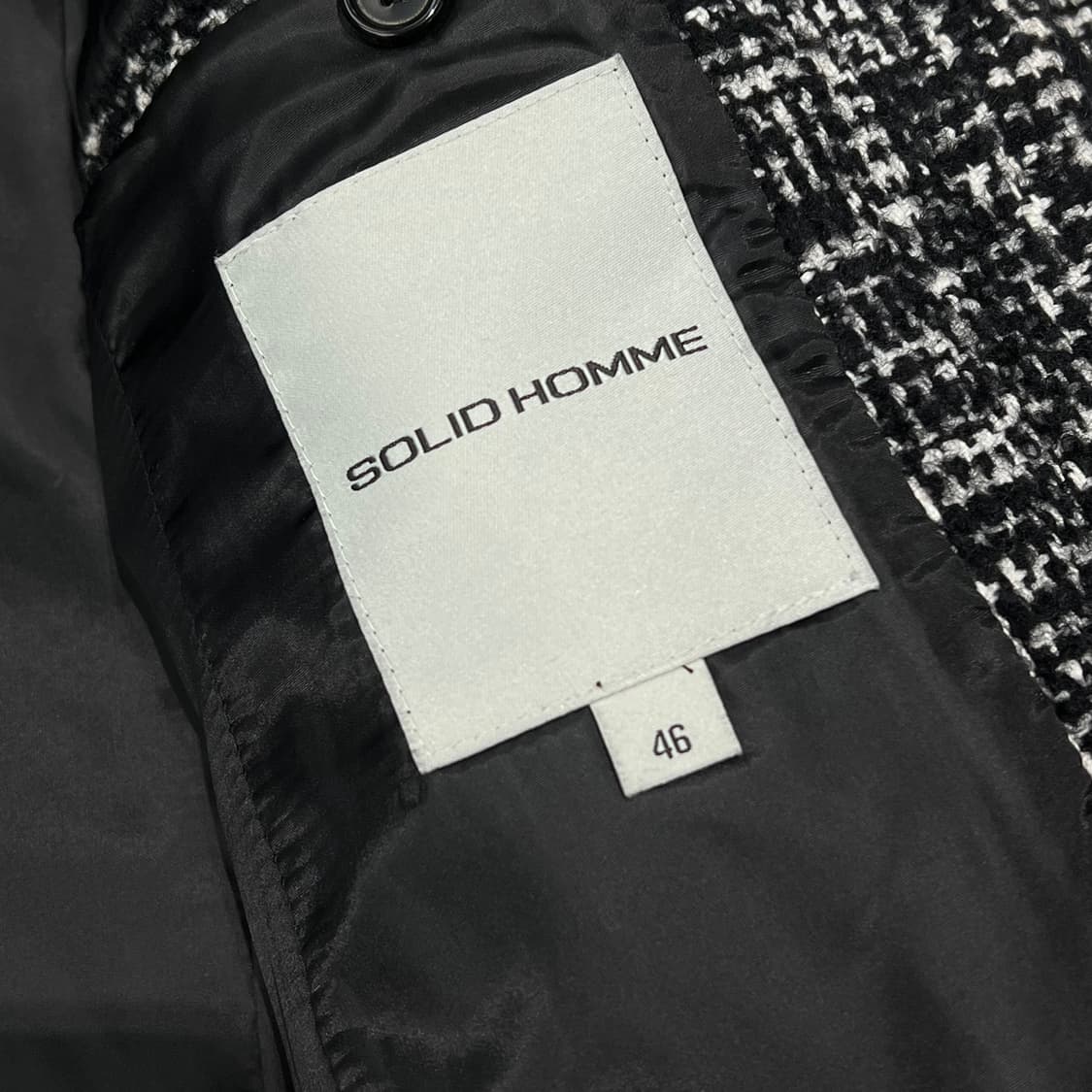 솔리드옴므 트위드 패디드 코트 s09817 상품이미지6