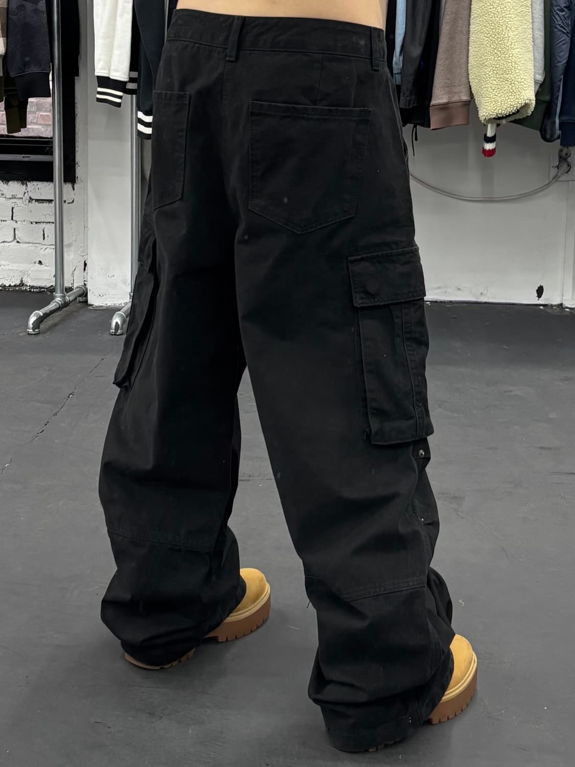 HIRISK 블랙 카고팬츠 상품이미지6