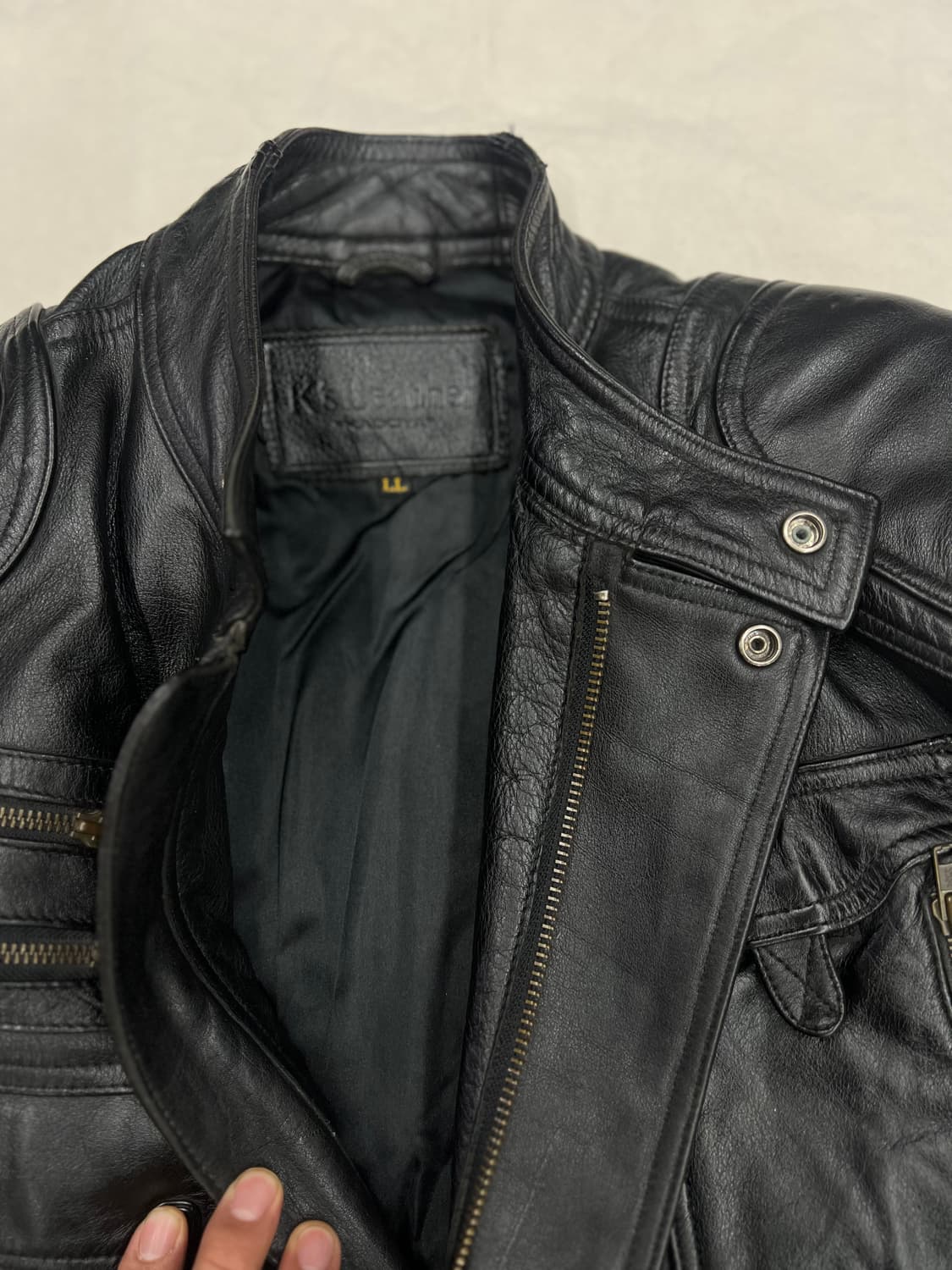 카도야(Kadoya) 라이더 가죽 재킷 상품이미지10