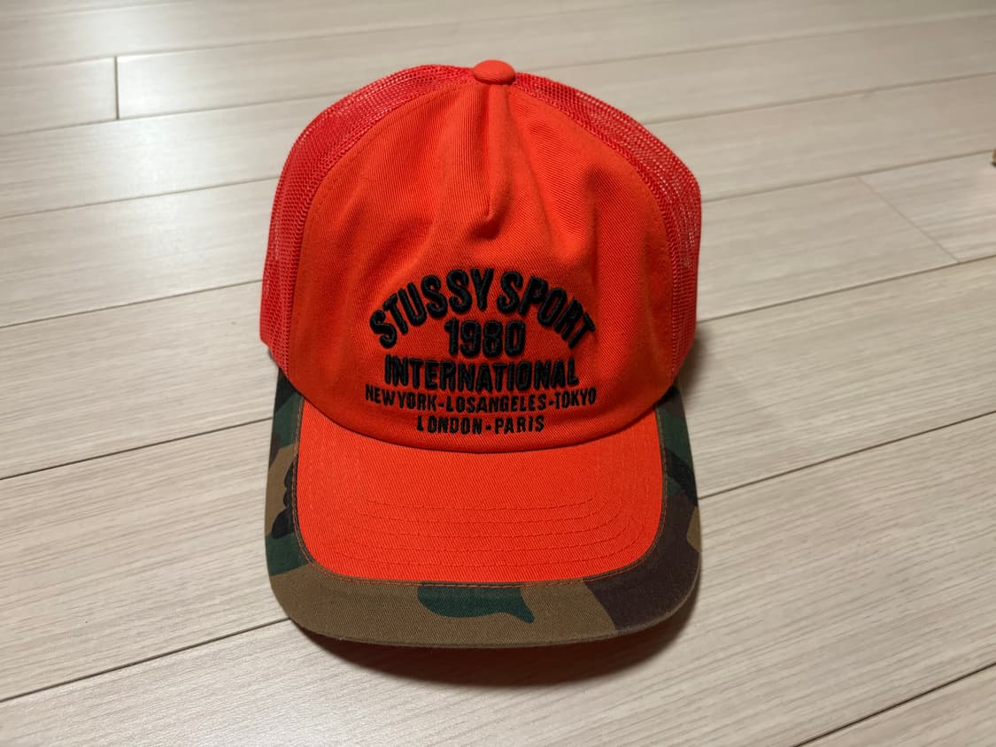 스투시 트러커 인터내셔널 스냅백 오렌지 판매합니다 상품이미지1