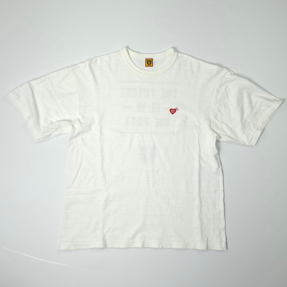 휴먼메이드 하트배지 코튼 티셔츠 화이트 (2XL) 상품이미지1