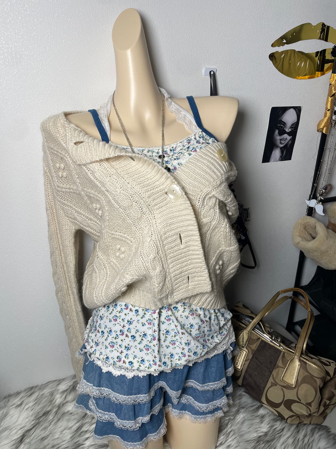 빈티지 아이보리 가디건 상품이미지3