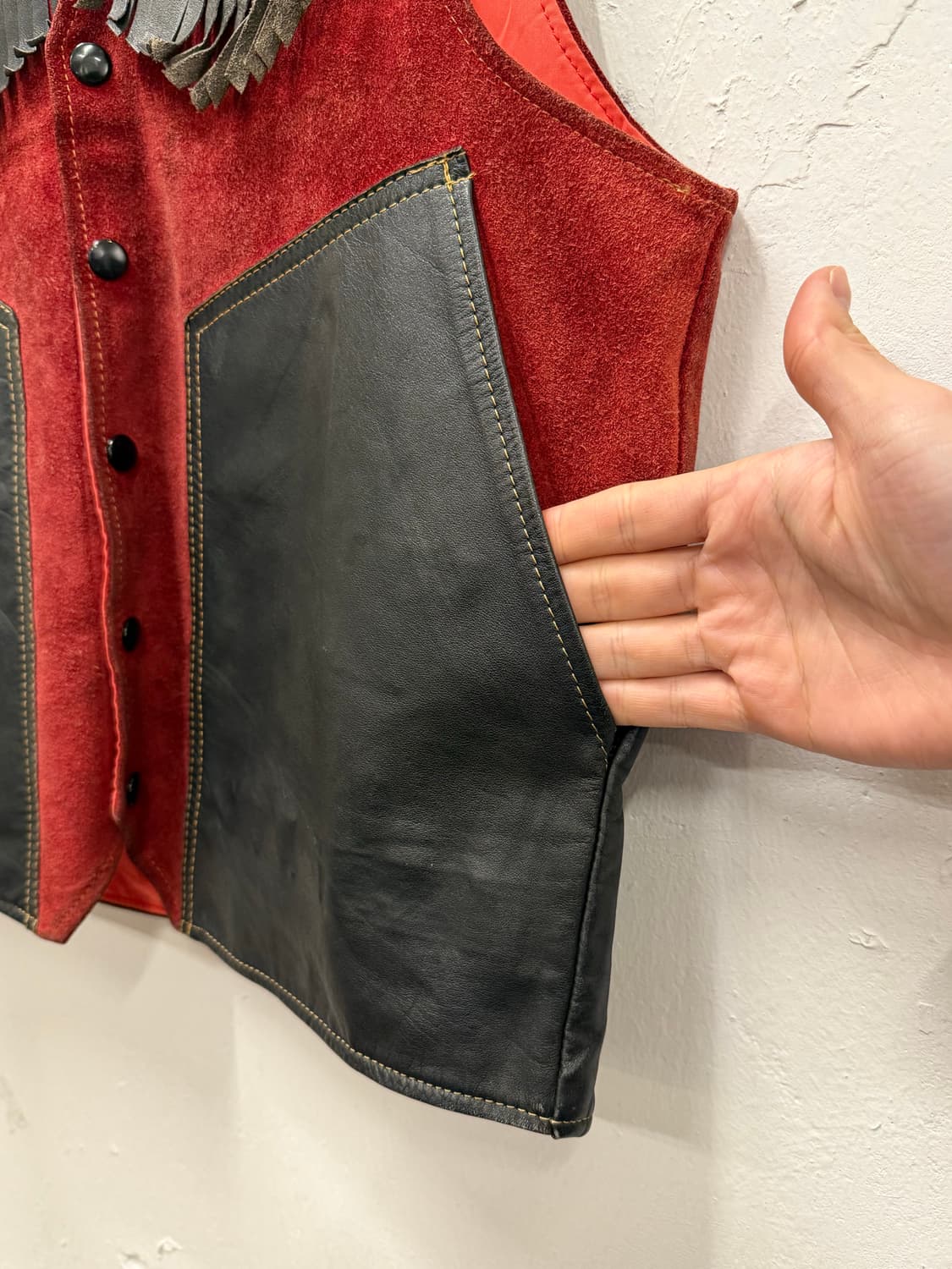 66) Reversible Leather & Suede Fringe We 상품이미지3