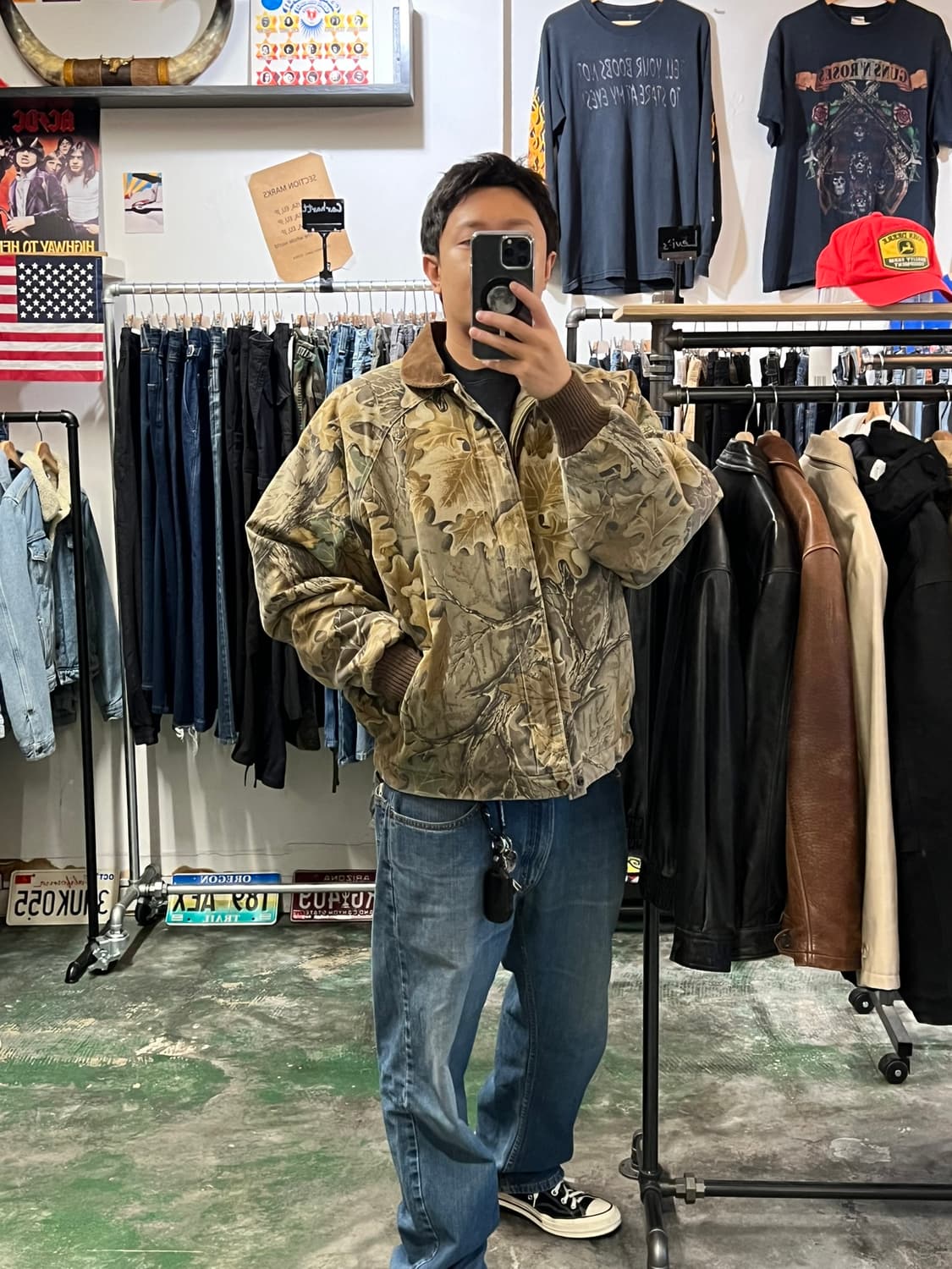 90's[2XL] USA 퀼팅 카모 봄버 빈티지 자켓 ADVANTAGE 상품이미지3