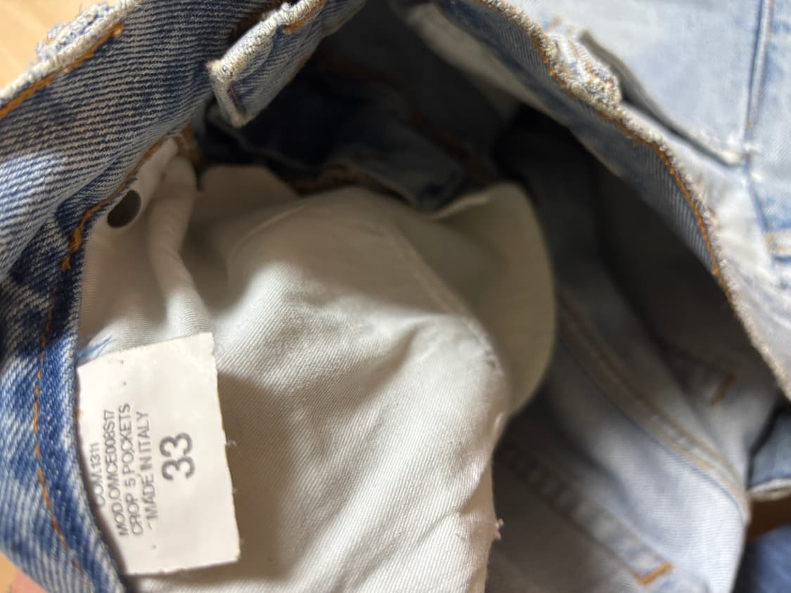 오프화이트 연청 스콜피온 데님 상품이미지6