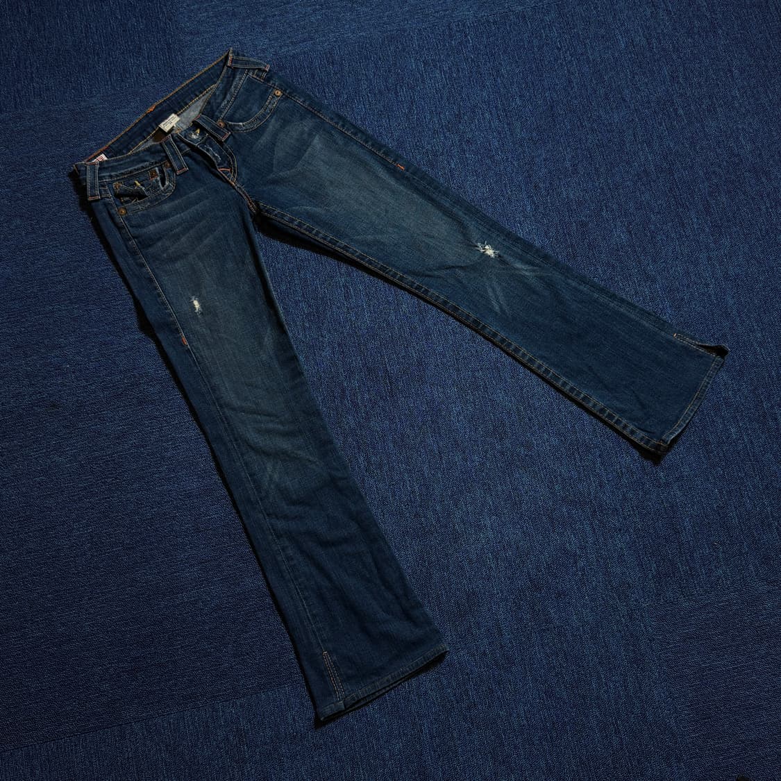 트루릴리젼 워싱 트임 포인트 데님팬츠 상품이미지1