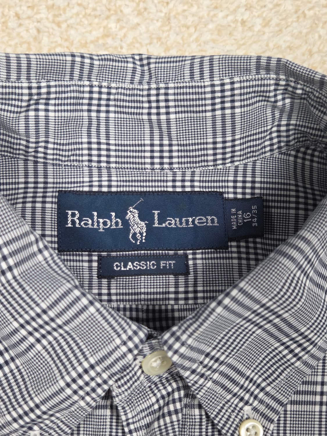 [폴로 랄프로렌] 클래식 핏 스몰 포니 잔체크 반팔 셔츠 | S00142 상품이미지3