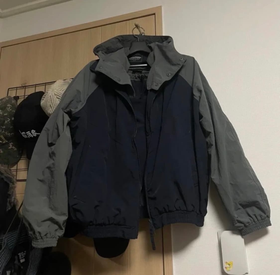 (M)프리즘웍스 투톤 나일론 바람막이 상하의세트 트랙셋업 새상품급 상품이미지2