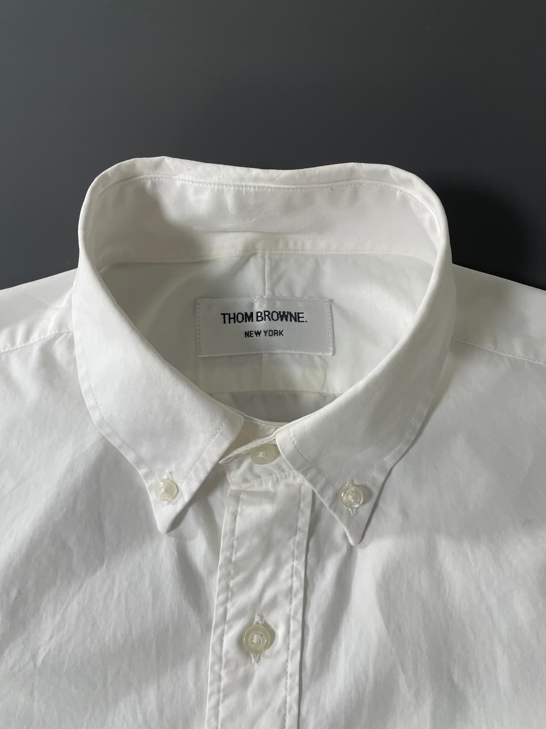 [3] 톰브라운 삼선 완장 포플린 셔츠 MADE IN USA 상품이미지9