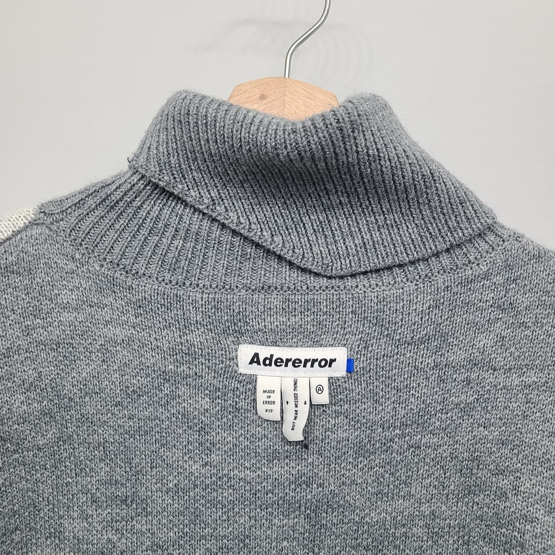 아더에러 19FW 알덴 터틀넥 니트 그레이 S (실사이즈 105 루즈핏) 상품이미지6