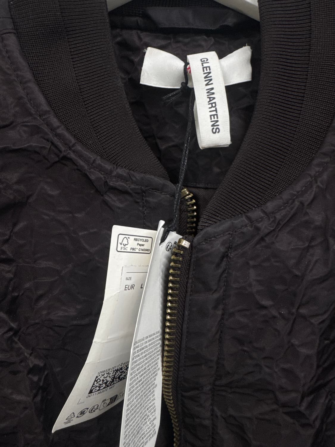 H&M 글렌마틴스 포일드봄버자켓 L 상품이미지2
