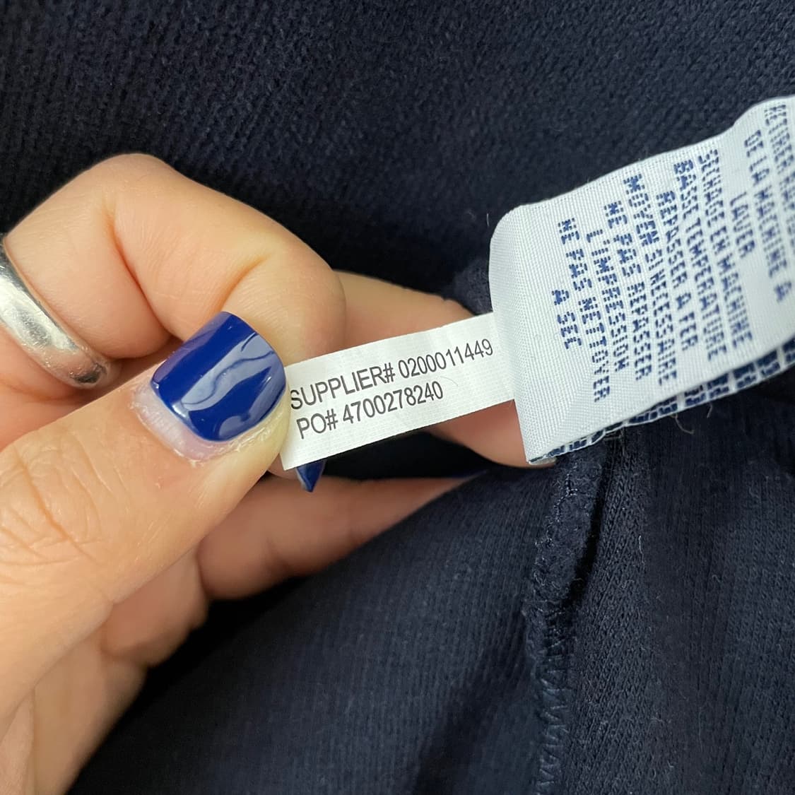 폴로 네이비 반집업 니트 상품이미지10