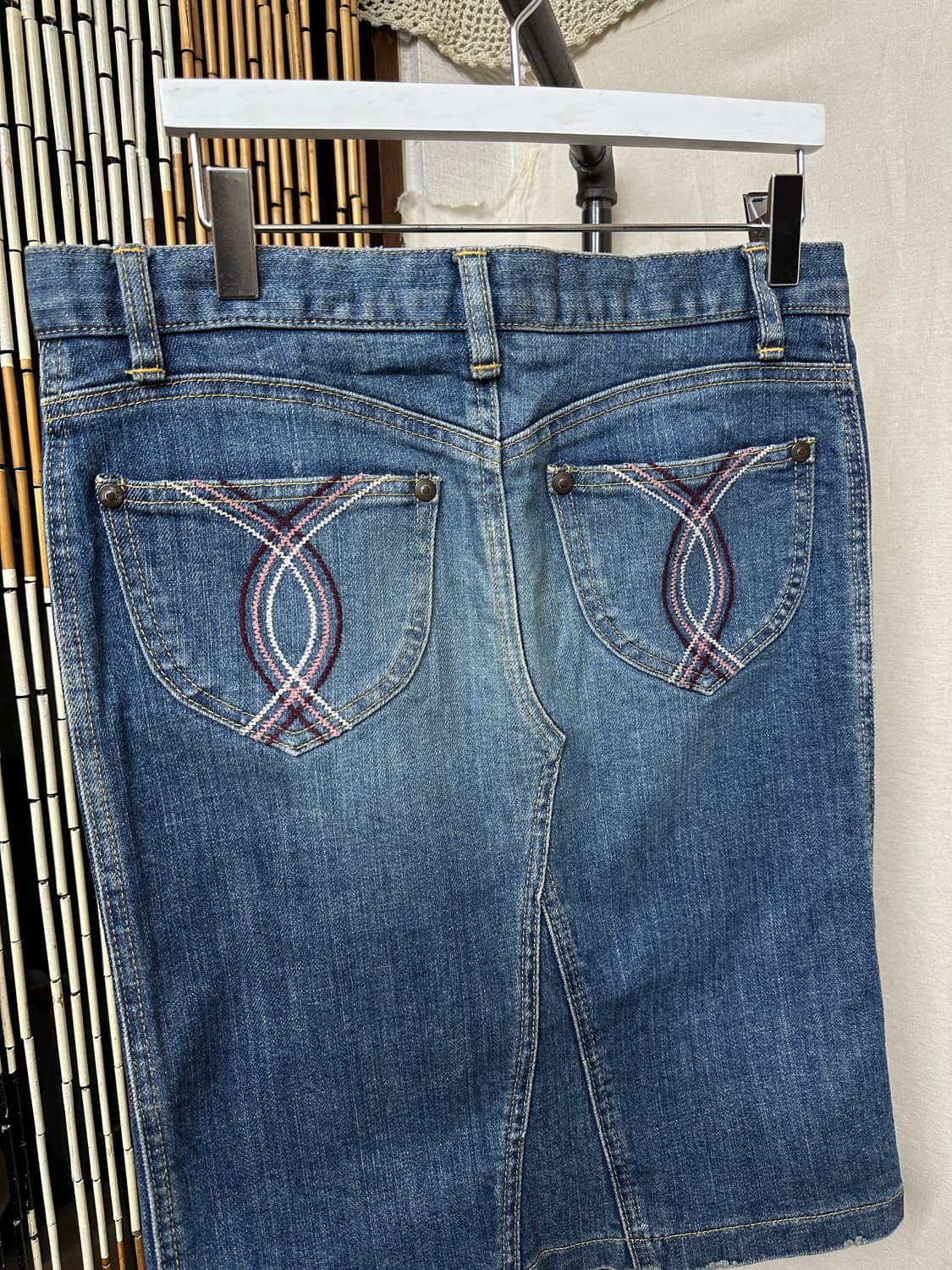 free's phrase denim skirt 상품이미지4