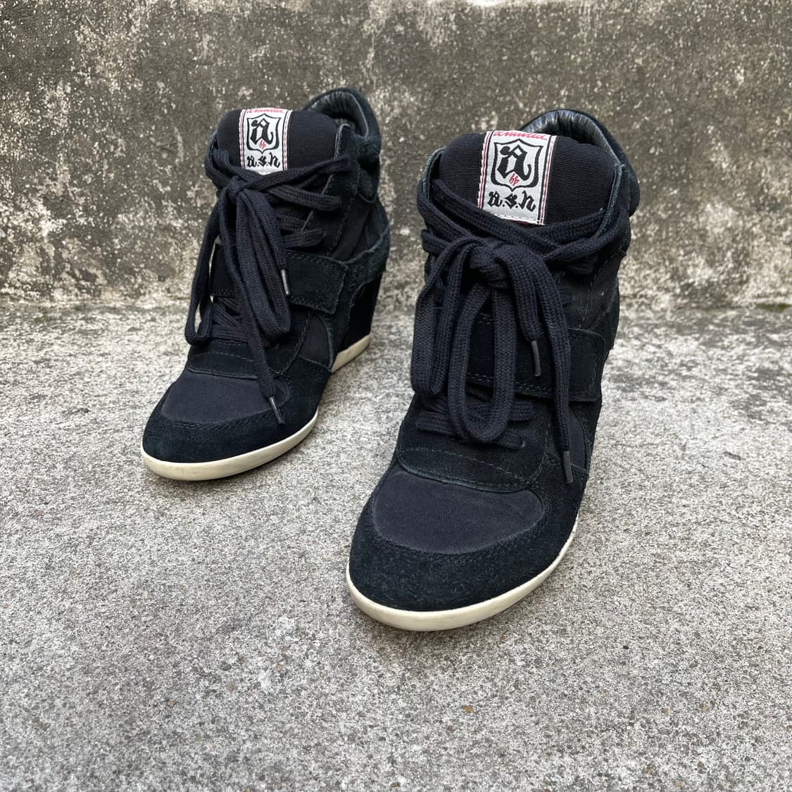 [39] ASH 스웨이드 웨지힐 스니커즈 (250) 상품이미지1