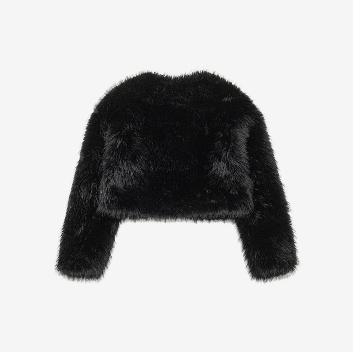 코닥어패럴 페이크퍼 자켓 볼레로 블랙 상품이미지2