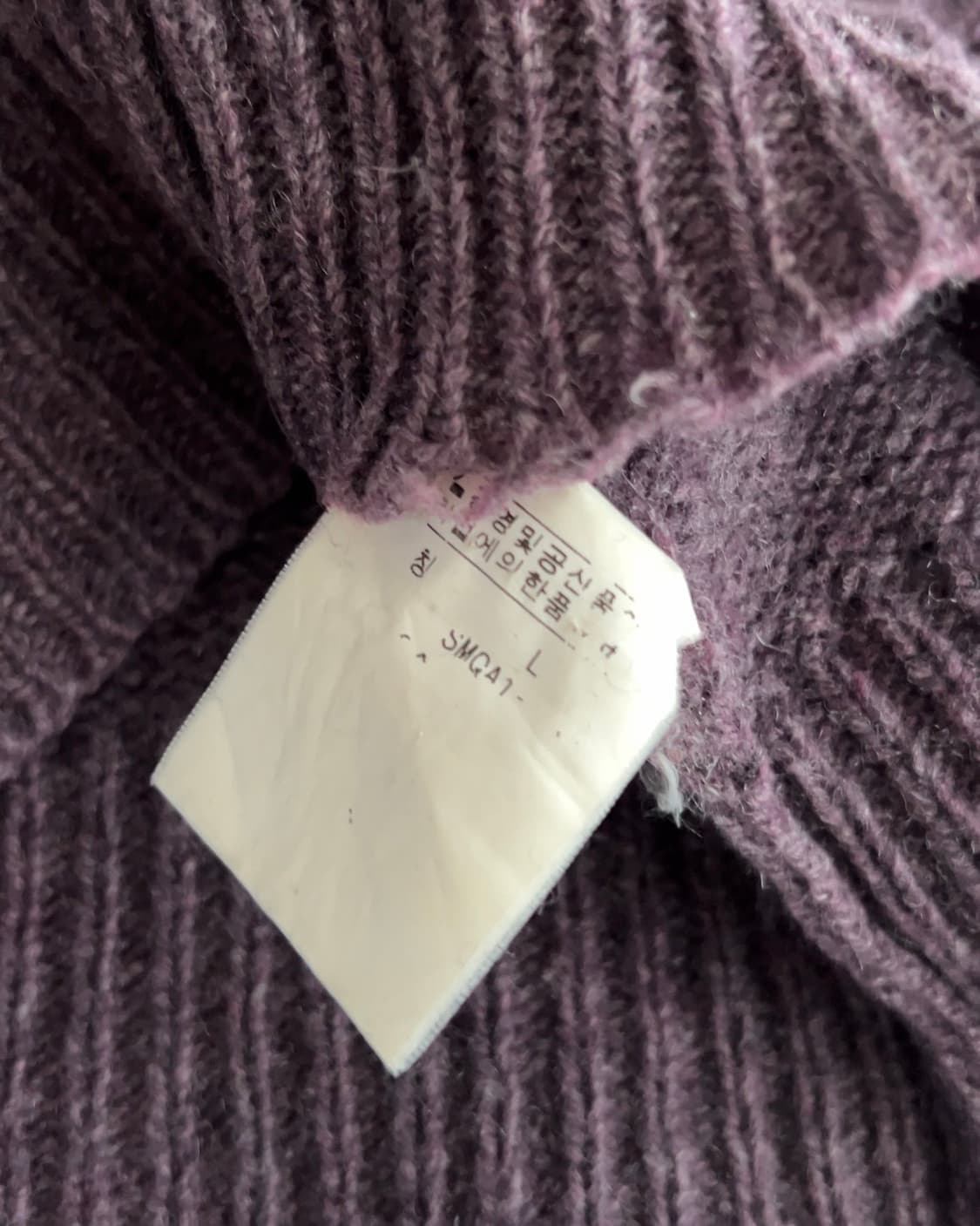 폴로 랄프로렌 메리노울 앙고라 반집업 니트 L 상품이미지6