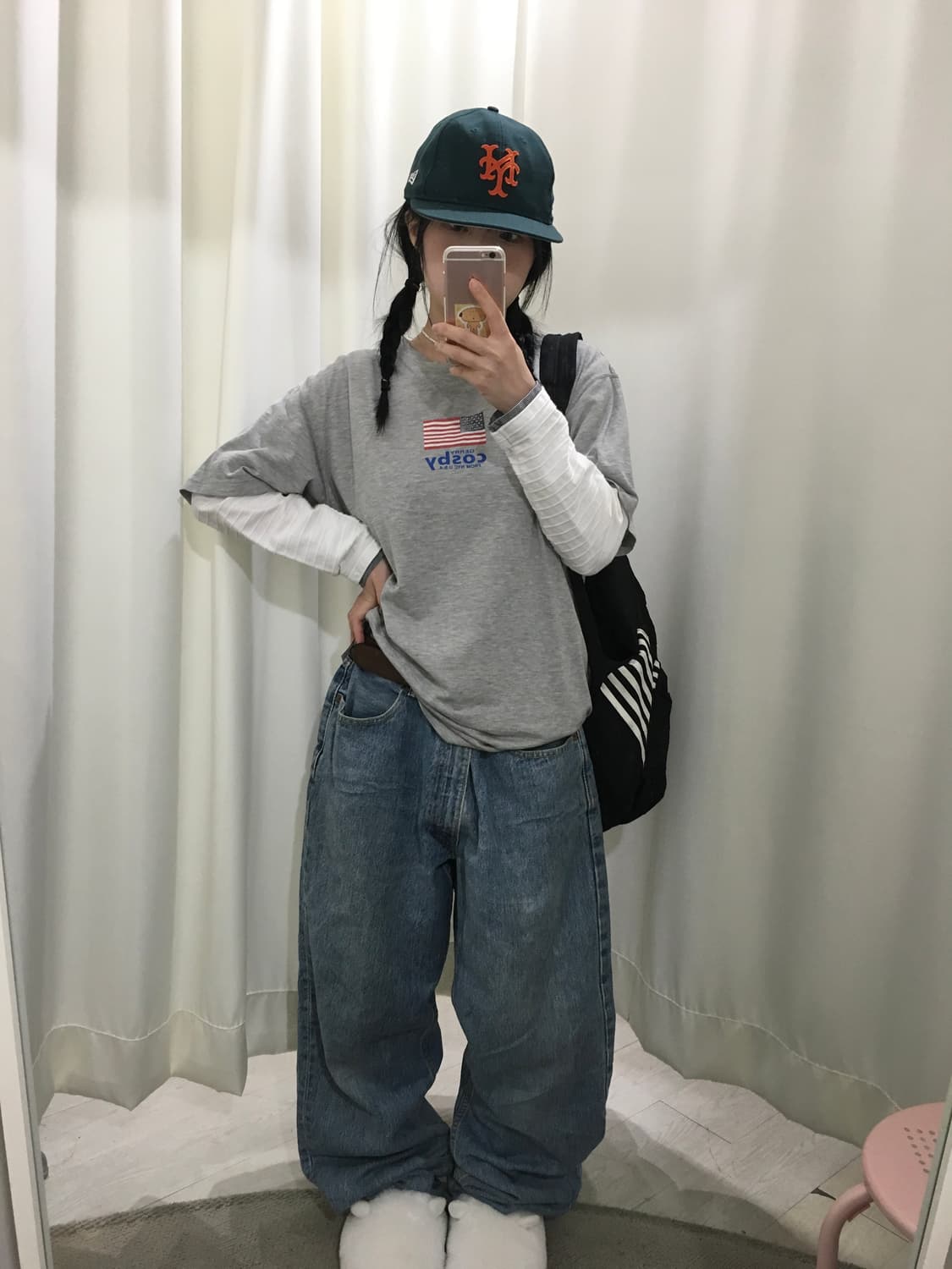 롱슬리브+코스비 티셔츠 레이어드 세트 상품이미지2