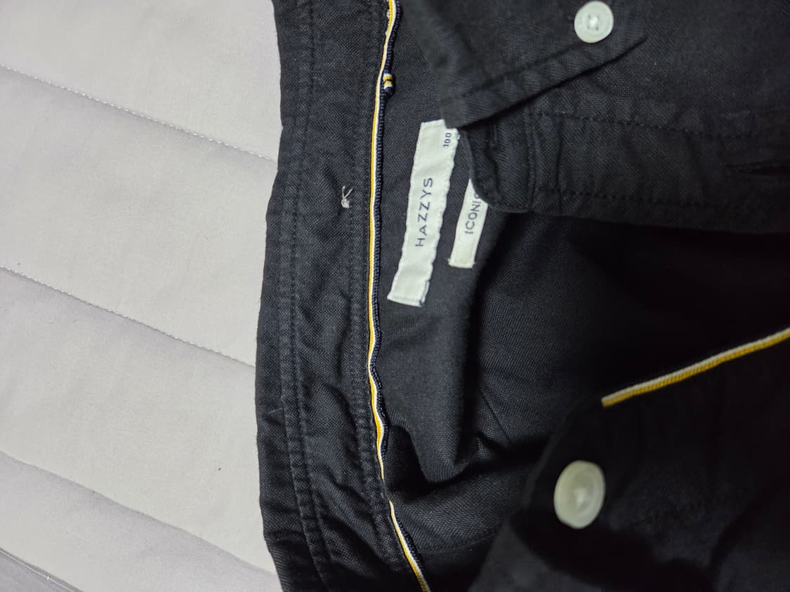 헤지스 옥스포드 셔츠 블랙 100 상품이미지3