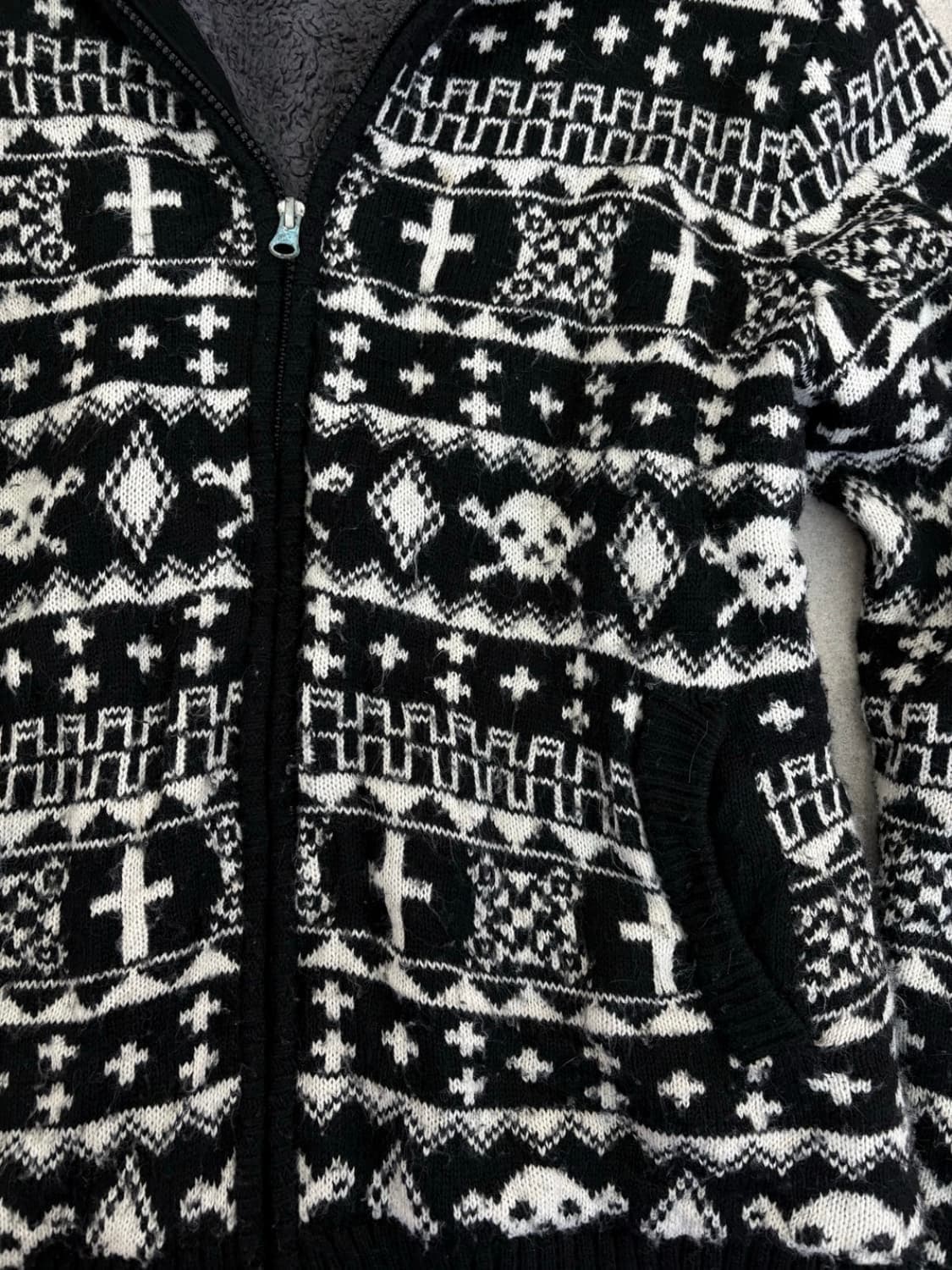 해골 노르딕 후드집업 상품이미지3