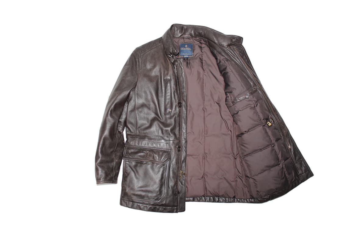 Brooks Brothers 브룩스브라더스 램스킨 레더 카코트 상품이미지4