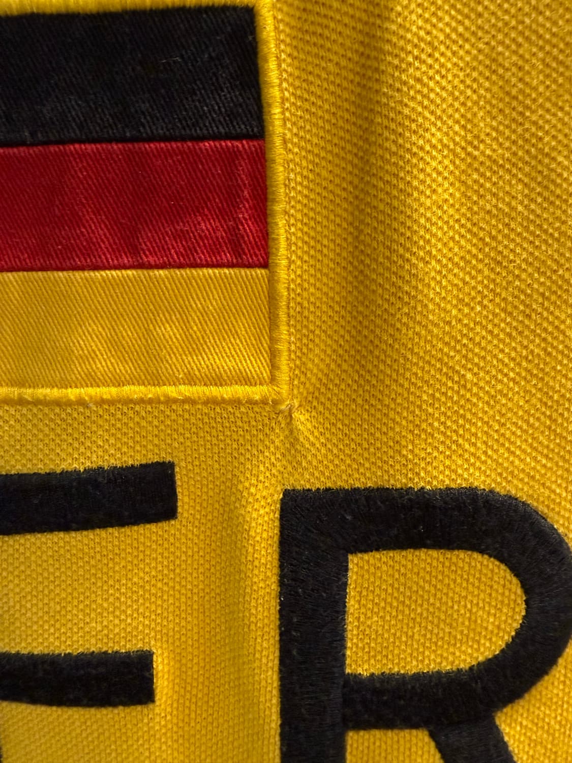 M 폴로랄프로렌 POLO  빅포니 독일 GER 패치 럭비 폴로 셔츠 옐로 상품이미지7