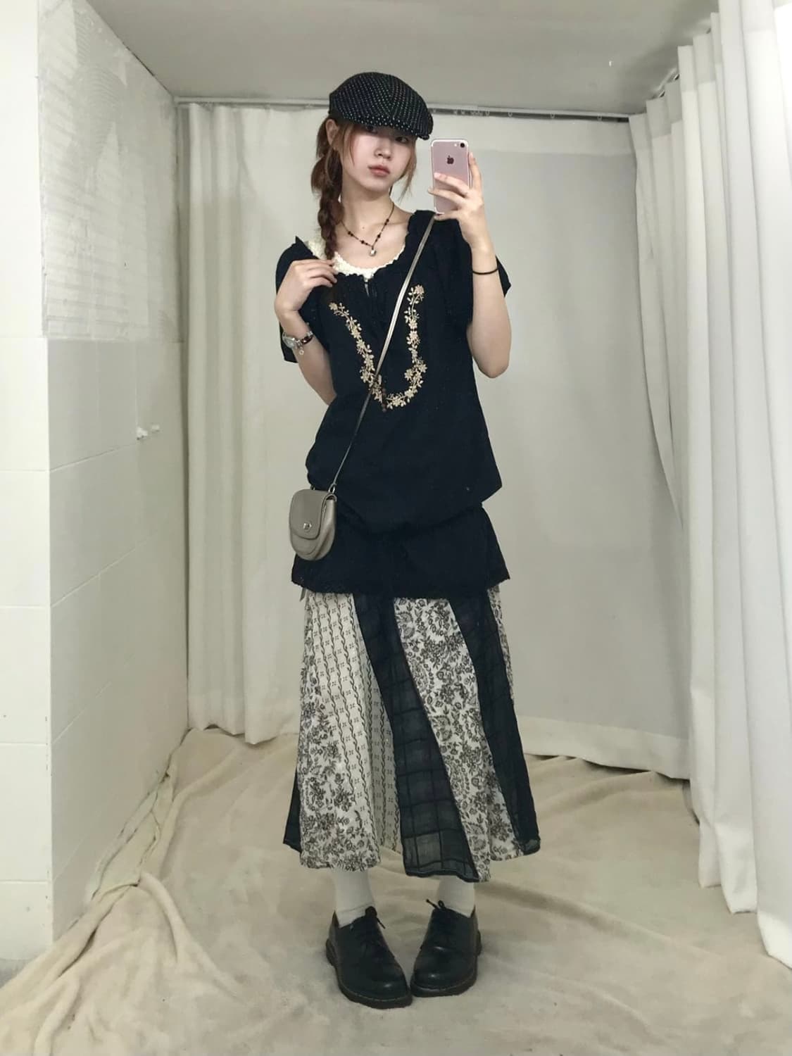 스윙잉서울 홍대 빈티지 블랙 모리 오리엔탈 코디 세트 상품이미지2