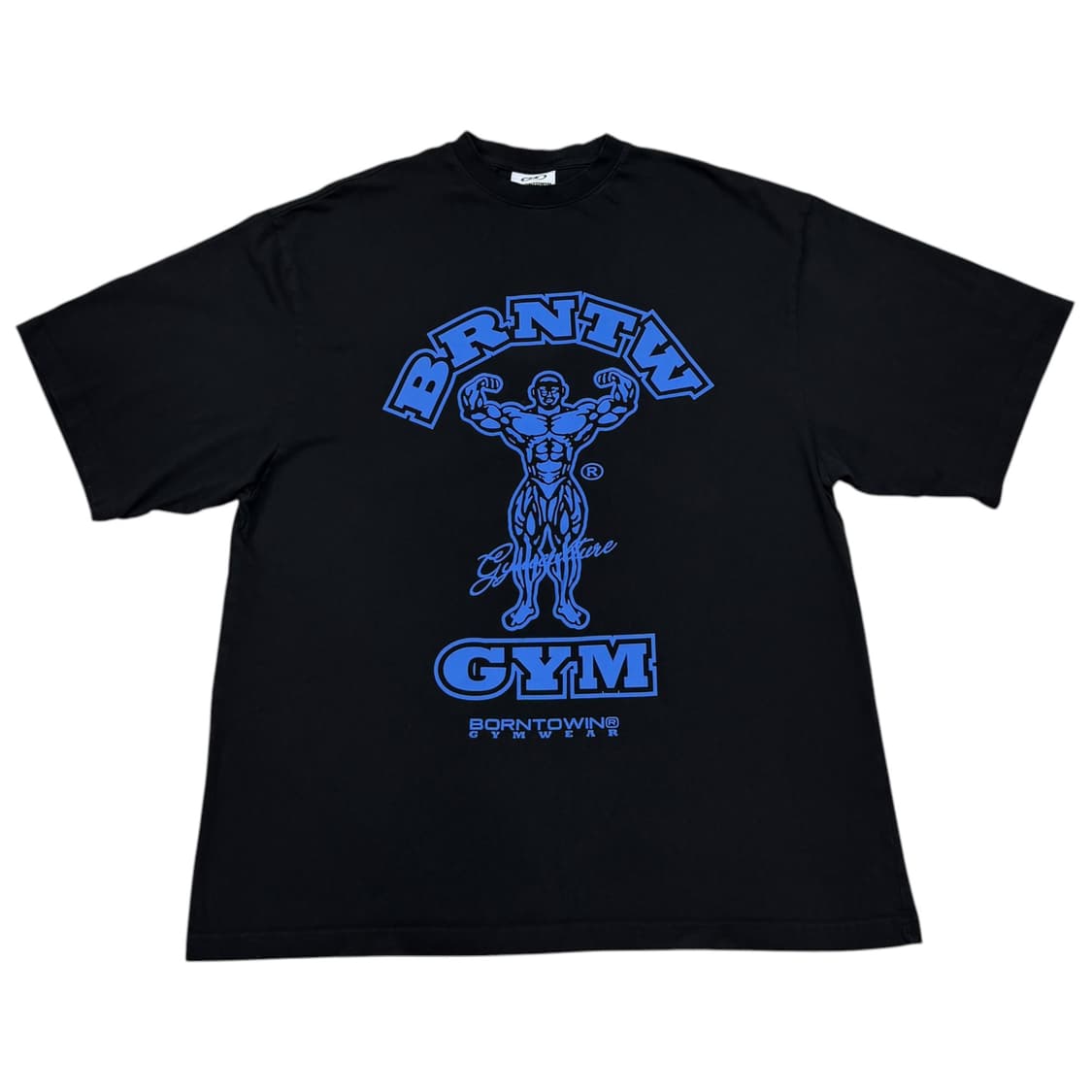 본투윈 레이즈본 오버핏 반팔티 블랙 3 상품이미지1