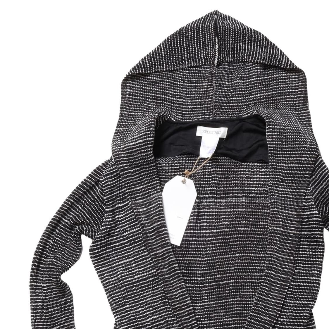 스페치오 Specchio Pleats Hooded Cardigan 
 상품이미지2
