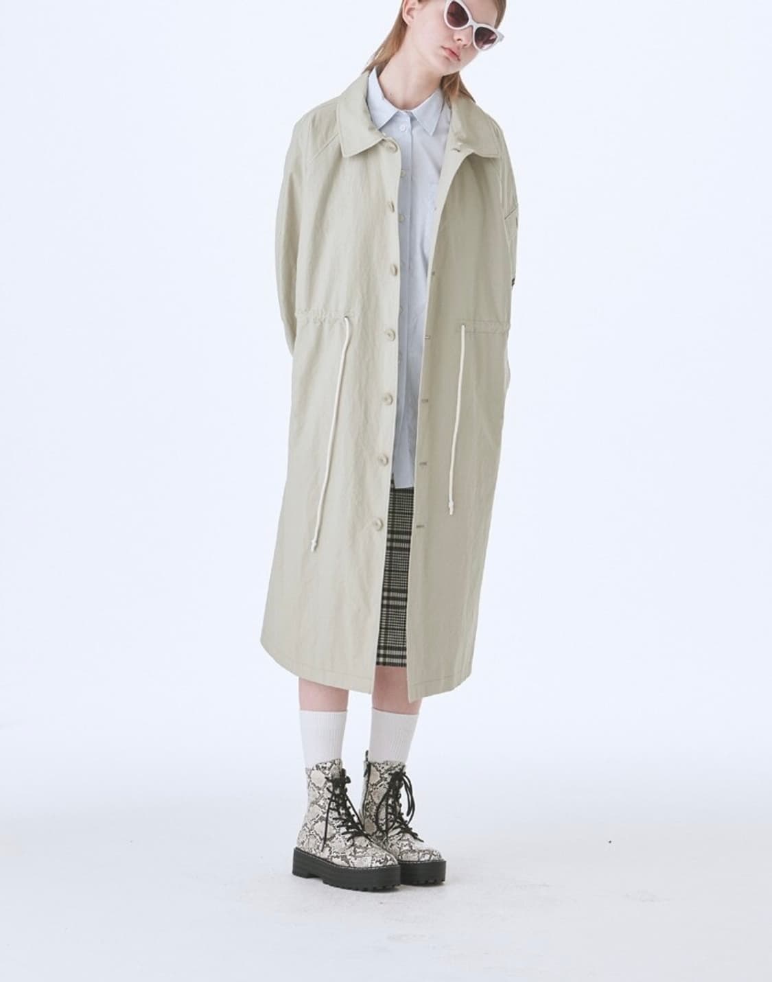 노이커먼 트렌치 코트 (GREEN) 상품이미지5