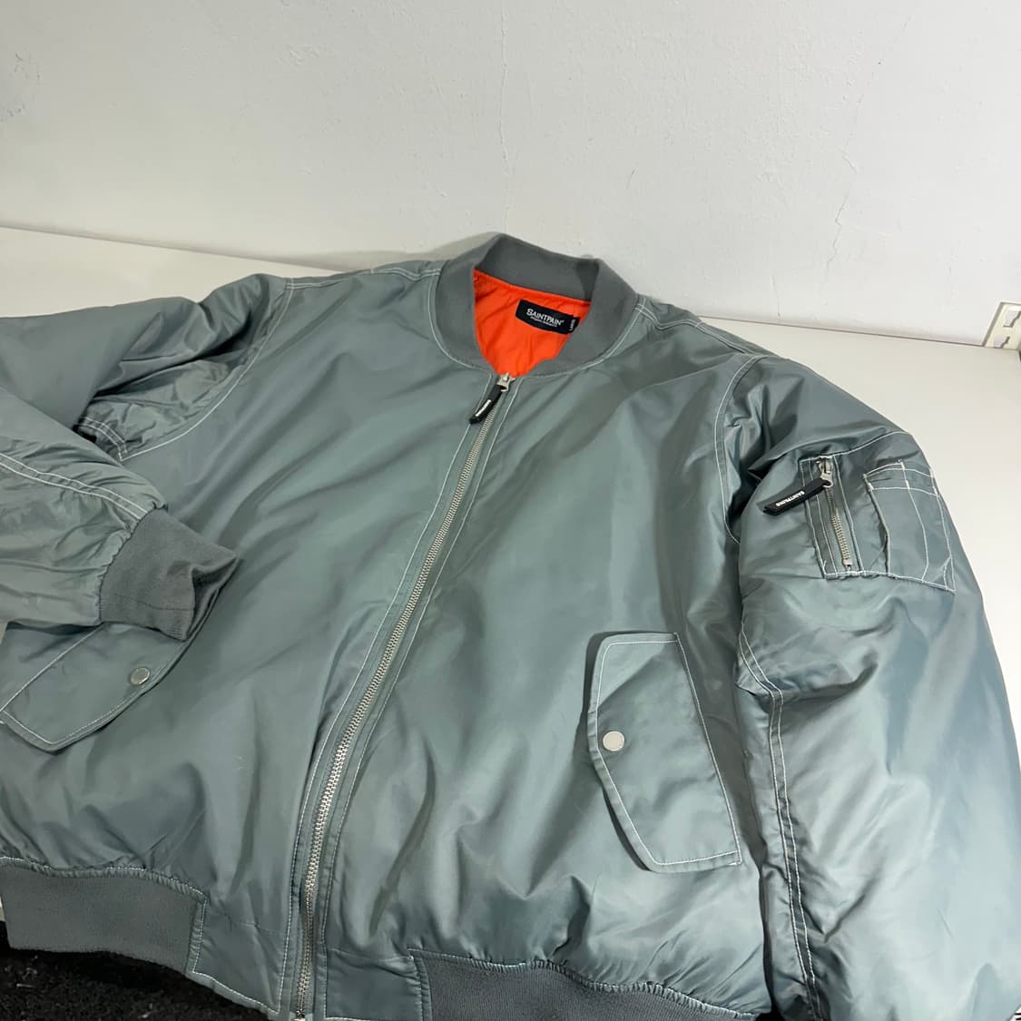 L 세인트페인 실버 MA1 항공점퍼 상품이미지2