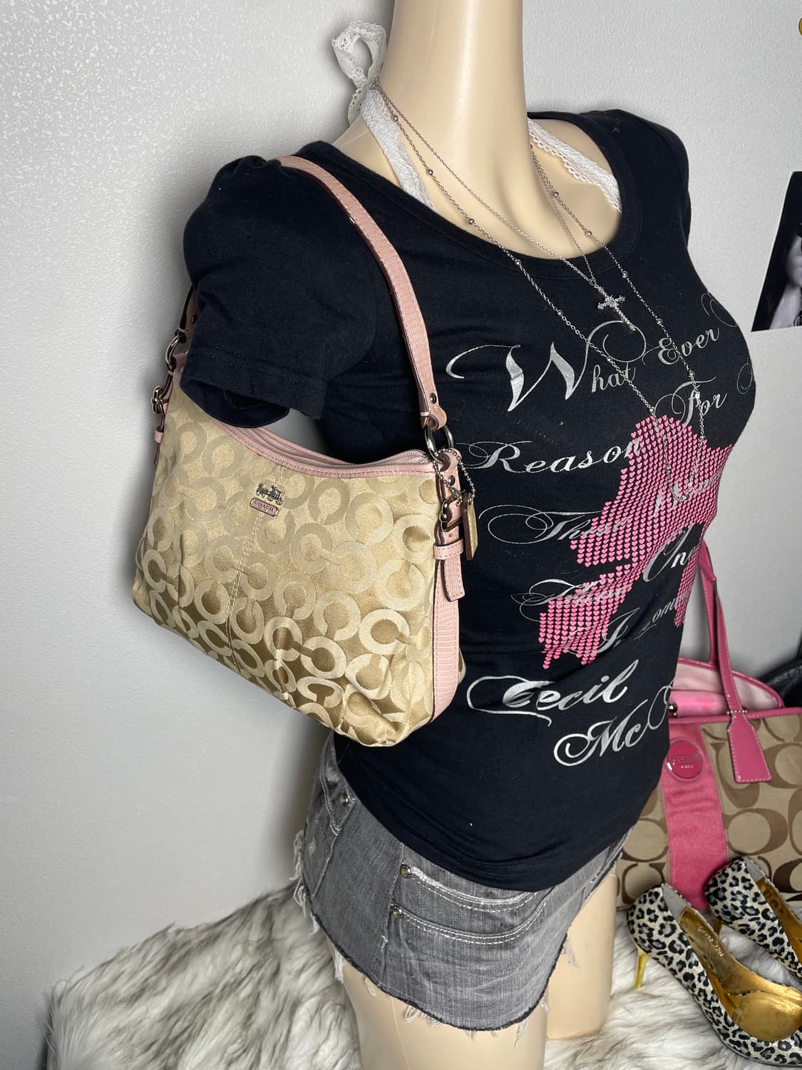 뉴 코치 coach 핑크 숄더백 상품이미지6