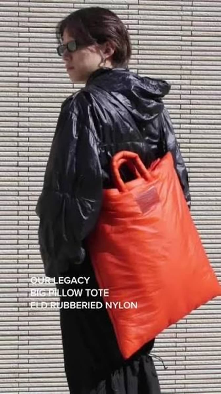 아워레가시 Big pillow Orange Tote bag 토트백 상품이미지8