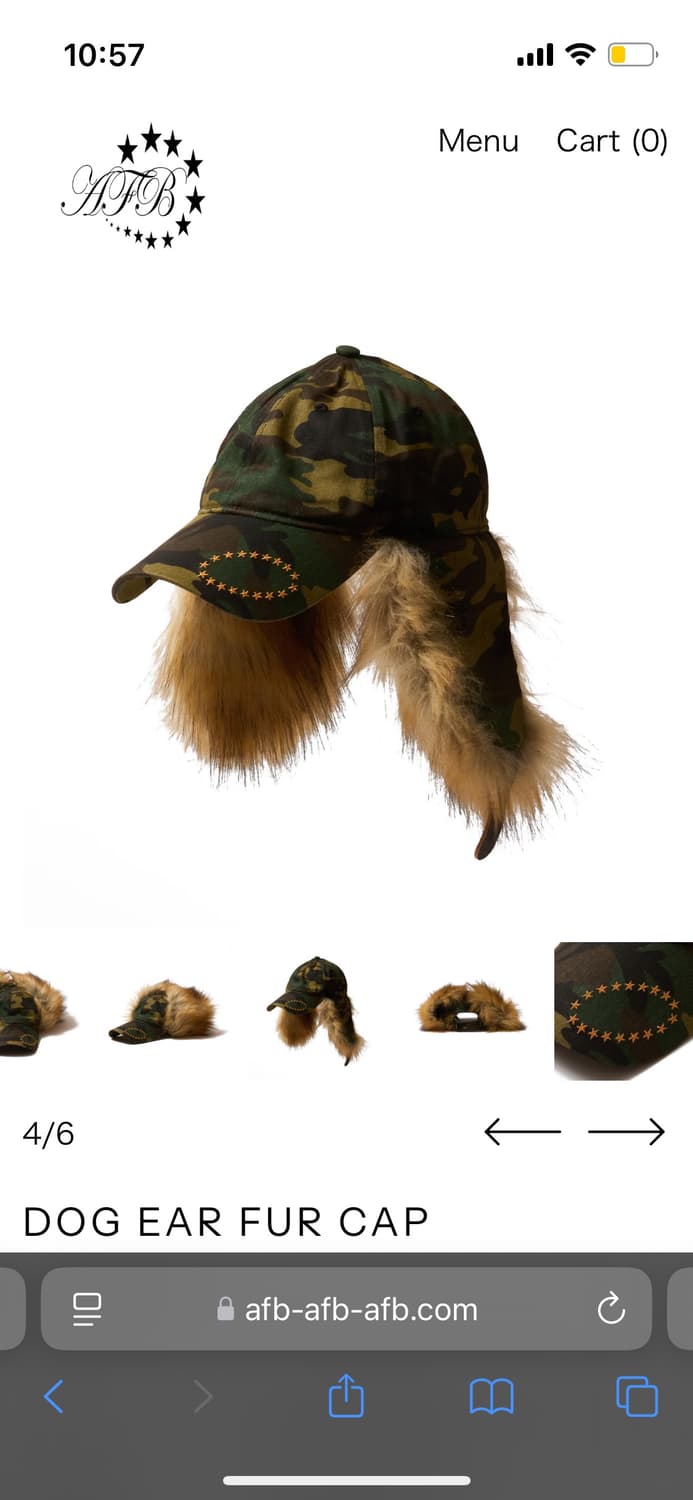 afb DOG EAR FUR CAP 상품이미지3