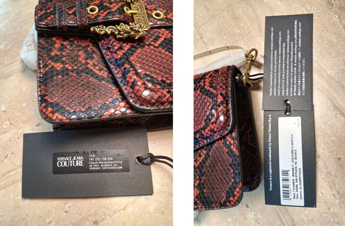 베르사체 진스 꾸뛰르 미니백(와인) / 새상품 상품이미지9