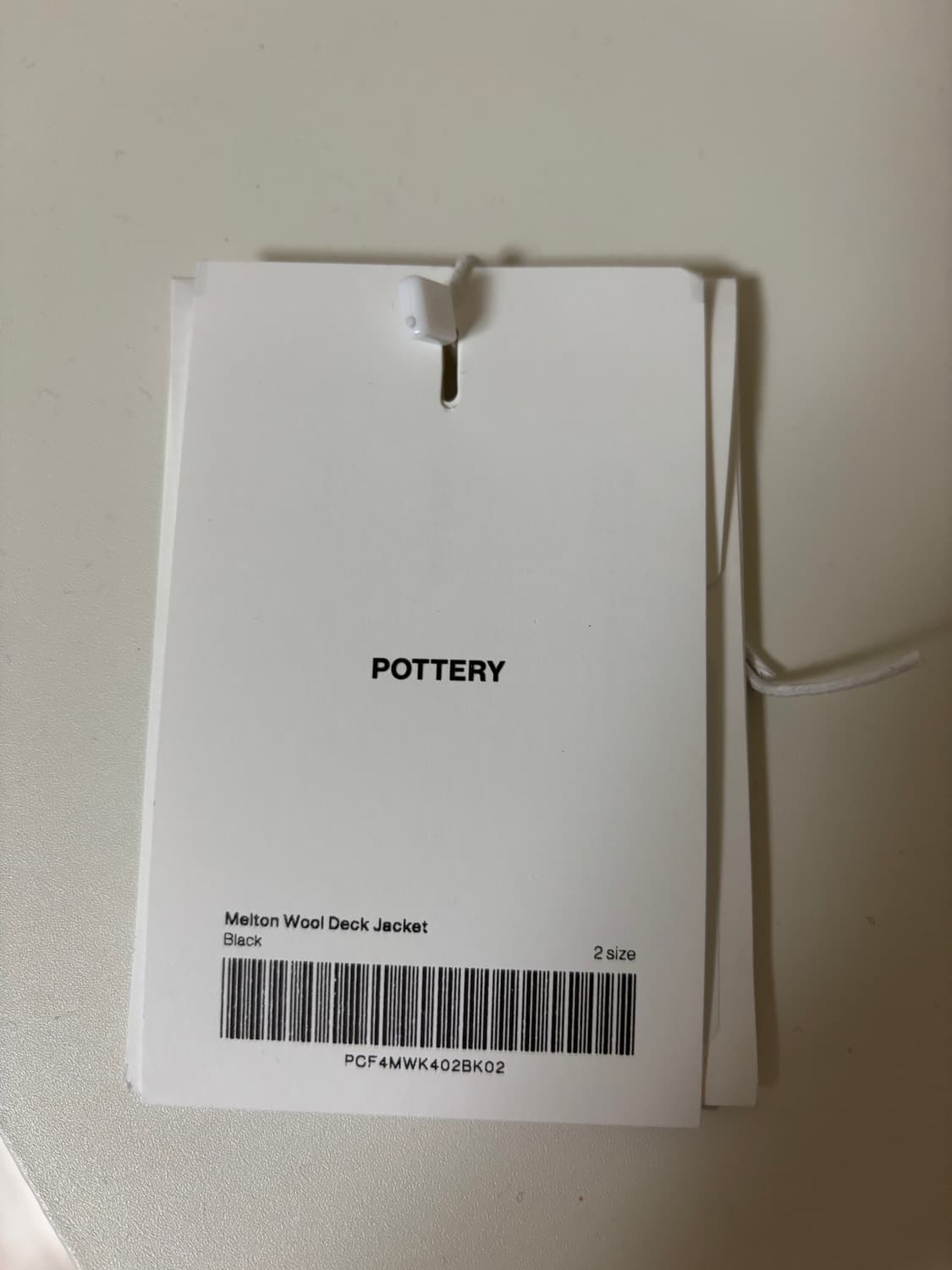 포터리 25fw 멜톤 울 덱자켓 2사이즈 블랙 상품이미지3