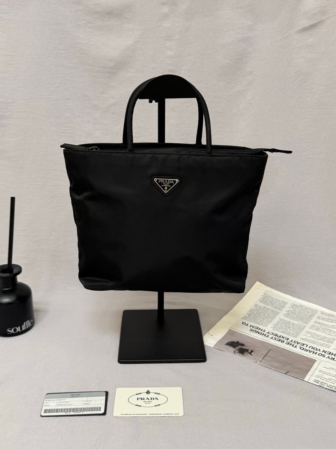 (상태최상)프라다 포코노 나일론 토트백 + 개런티 카드 상품이미지1