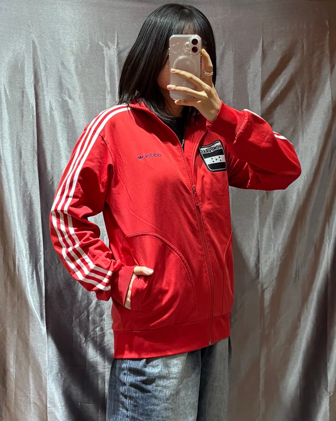 M 아디다스 파이어버드 온두라스 레드 트랙탑 상품이미지1