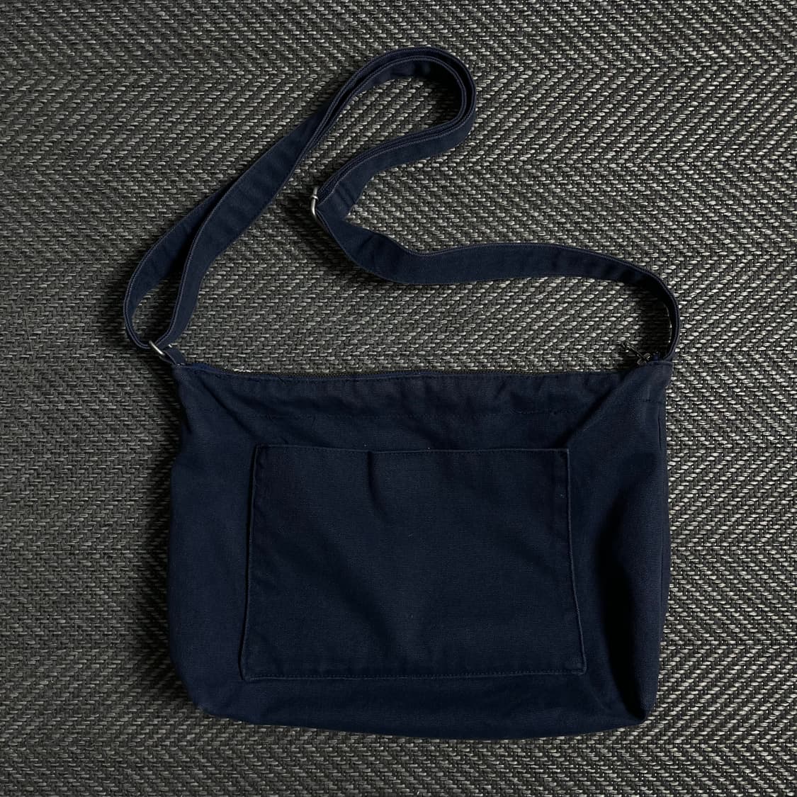 캉골 자수로고 네이비 캔버스 크로스백o 4795 상품이미지3