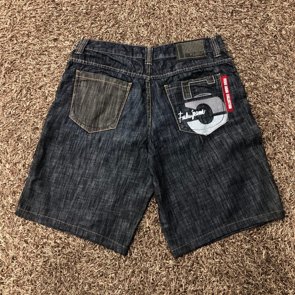 32 후부 올드스쿨 데님 반바지 하프 팬츠 상품이미지3