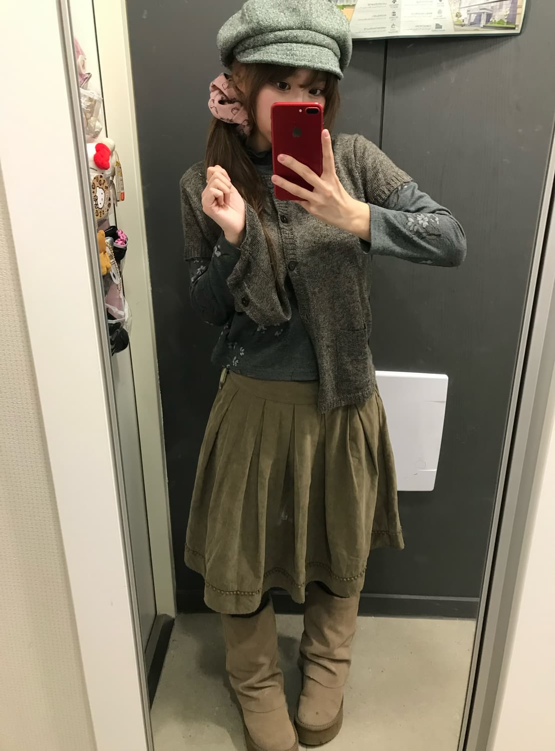 카키 하구미 아일렛 오리엔탈 모리걸 코디세트 상품이미지5