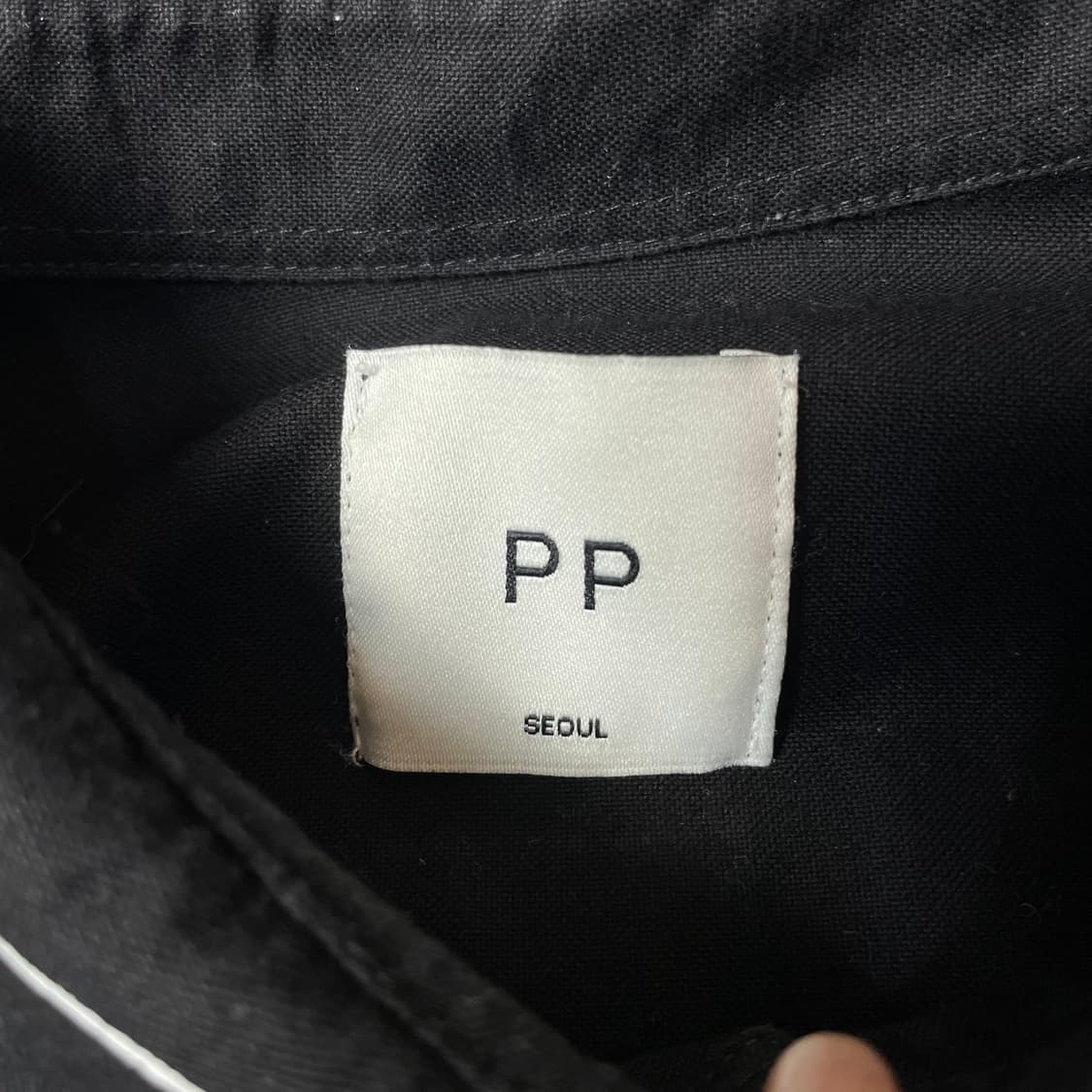 PP 블랙 페인트 포인트 긴팔 셔츠 상품이미지4