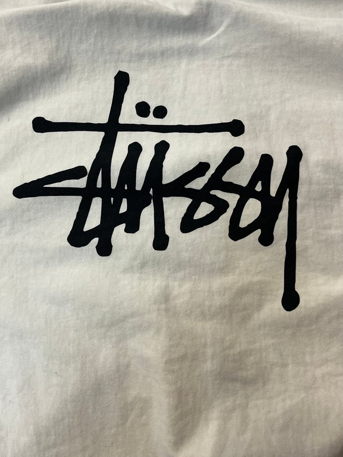 스투시 베이직 로고 후드티 화이트 L #csz1930 상품이미지7