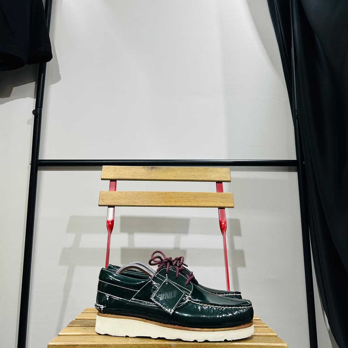 270) 카시나 x 팀버랜드 보트화 3 아이 웨지 비브람 다크 그린 상품이미지1