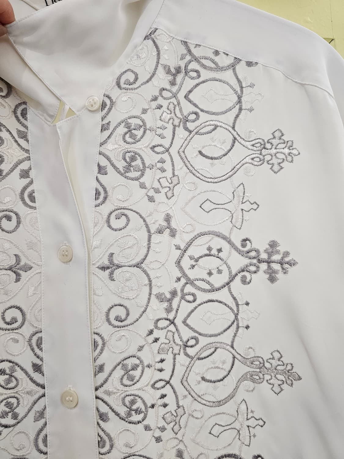 Japan 크롬st 자수 블라우스 상품이미지2